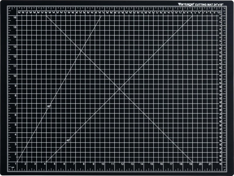 Dahle Vantage 10672 Premium Self-Healing Cutting Mat, 18"x24", 1/2" Grid, 5 Layers for Max Healing, Perfect for Crafts & Sewing, Black - Image 1